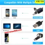 Водоустойчиа ендоскопска камера за телефон, лаптоп, компютър с Type-C, micro USB, ендоскоп КОД 1244, снимка 3