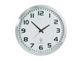 Стенен часовник Eurotime инокс и стъкло 56863 с радио сверяване 50 см