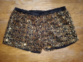 Flowers by Zoe, Къси панталони с мрежа и пайети, Размер S/М. Код 1676, снимка 9