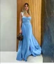 💎Дълги сатенени рокли с цепка 💎 , снимка 3