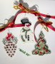 Коледни играчки за елха машинна рязана бродерия, снимка 1 - Коледни подаръци - 38504612