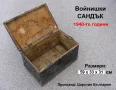 Оригинал Български Войнишки Дървен САНДЪК 59x33x31 см Армейски Военен Куфар Ракла БА 1940-те БАРТЕР, снимка 1