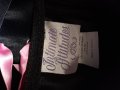 85 D Черен сатенен корсет с розови сатенени ленти , снимка 6
