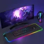 Геймърска светеща LE стойка за слушалки Аксесоари за компютър RGB стойка за слушалки с 2 USB зарядни, снимка 3