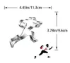 Ръгбист спортист метална форма резец за сладки тесто бисквитки декор, снимка 2