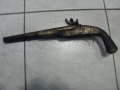 стар красив кремъчен пистолет,пищов,пушка,оръжие, снимка 2