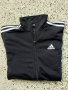 Дамско спортно горнище Adidas Three Stripe Full Zip, черно, размер S, снимка 3