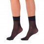 2 чифта Bellissima 20DEN черни,бежови италиански гладки прозрачни къси чорапи над глезен Белисима , снимка 3