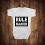 Бебешко боди с щампа RULE MAKER , снимка 1 - Бодита за бебе - 26569519