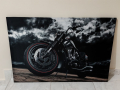 Светеща картина с Led осветление - мотоциклет , снимка 1 - Картини - 36401892
