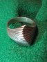 СТАР СРЕБЪРЕН РЕЛЕФЕН АРТ ДЕКО ПРЪСТЕН ОКСИДИРАНО СРЕБРО 925 МАЙСТОРСКИ ВИНТИДЖ КЛАСИКА МОДЕЛ 25797 , снимка 3