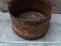 стар огромен кован казан, котел за декорация - възраждане!, снимка 4