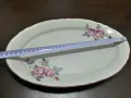Стар български порцелан плато елипса , снимка 5