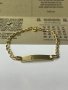 Детска златна гривна 14К, снимка 3