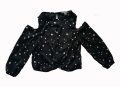 НАМАЛЕНИЕ!!! Черна риза на бели звездички, 7-8год./128см., снимка 1 - Детски ризи - 32880924