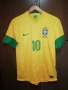 Brazil Ronaldinho 2012 2013 Home Nike Football Роналдиньо Бразилия оригинална тениска фланелка , снимка 2