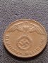Две монети 1 райхспфенинг 1938г. / 1 райхспфенинг 1937г. Трети райх с СХВАСТИКА редки 37760, снимка 7