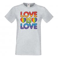 Мъжка тениска Love Is Love 2 multicolor Прайд,Празник.Повод,Изненада, снимка 7 - Тениски - 37103173