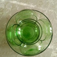Зелен стъклен сервиз, снимка 13 - Сервизи - 43368170