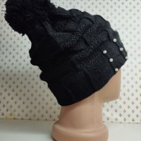 Дамска плетена шапка - мпш37, снимка 2 - Шапки - 43302144