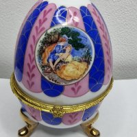 LIMOGES-France 🇫🇷 Порцеланово яйце, снимка 1 - Декорация за дома - 44003752