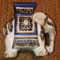 Колекционерски порцеланов слон, снимка 2 - Други ценни предмети - 36494031