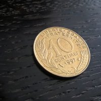 Монета - Франция - 10 сентима | 1997г., снимка 1 - Нумизматика и бонистика - 28374802