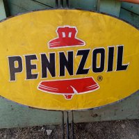 Метална ретро табела Pennzoil, Оригинална , снимка 9 - Други ценни предмети - 36752602