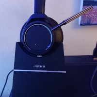 Станция за зареждане Jabra Evolve 75 + Слушалки и Подарък, снимка 5 - Оригинални зарядни - 43562587