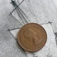 Монета - Великобритания - 1/2 (половин) пени | 1958г., снимка 2 - Нумизматика и бонистика - 42960611