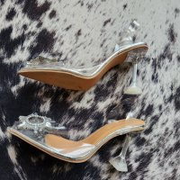 Елегантни обувки с силикон, снимка 2 - Дамски обувки на ток - 43511111