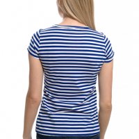 Нова дамска класическа моряшка тениска с трансферен печат Котва, снимка 4 - Тениски - 27952487
