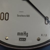 вакуум метър Wika Duratherm 600 ф160 -500/0 mmHg, снимка 3 - Резервни части за машини - 34641354