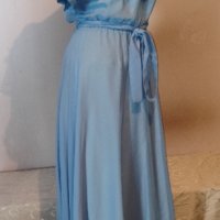 Официална дълга синя рокля р-р S, снимка 9 - Рокли - 40458737