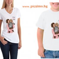 Комплект тениски "Майка и син", снимка 1 - Детски тениски и потници - 28623713