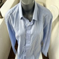 Синя мъжка риза MONNI, снимка 6 - Ризи - 43351962
