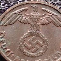 Две монети 1 райхспфенинг 1939г. Трети райх с СХВАСТИКА /5 гроша 1978г. Австрия орел Хералдика 22373, снимка 7 - Нумизматика и бонистика - 40637825
