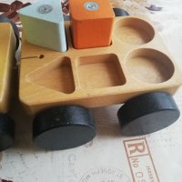 Дървена играчка кран, снимка 2 - Колекции - 35214725