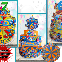 Картонени торти и парти артикули за момчета-авторски дизайн,фотопечат, снимка 3 - Подаръци за рожден ден - 44866479
