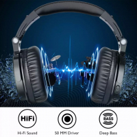 Безжични слушалки OneOdio Pro-C, 20Hz-40KHz, Hi-Res, Bluetooth 5.2, до 110 h. Playing, микрофон, снимка 7 - Bluetooth слушалки - 36550082