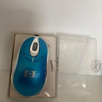 Мишка USB оптична HP  SS000186 синя мини mini mouse, снимка 1 - Друга електроника - 40409481