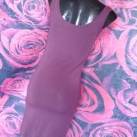 Лилава изчистена къса рокля по тялото М, снимка 2 - Рокли - 37552912
