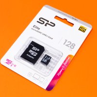 Карта памет Silicon Power Elite, 128GB, Micro SD + SD Adapter - SP128GBSTXBU1V10SP, снимка 3 - Карти памет - 43355505