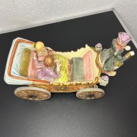Италианска порцеланова карета №4949, снимка 4 - Антикварни и старинни предмети - 43868204