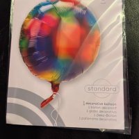 Нов Кръгъл фолиен балон 45 см с преливаща се дъга Украса Декорация, снимка 2 - Други - 38490097
