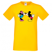 Мъжка тениска Mickey & Minnie 8 Подарък,Изненада,Рожден ден, снимка 10 - Тениски - 36575604