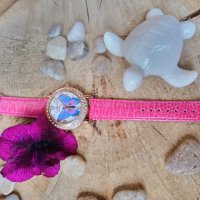 Стилен дамски часовник за любителите на пеперуди, снимка 5 - Дамски - 43186641