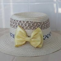 Лятна шапка с жълта панделка, снимка 7 - Шапки - 37702468