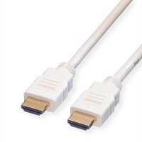 Кабел HDMI M-M, v1.4, 7.5m,White,Roline 11.04.5706 SS301249 Мъжко-Мъжко, снимка 1 - Друга електроника - 39493174
