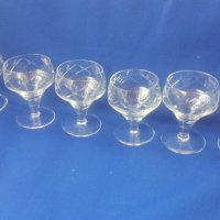 Кристални чаши за концентрат, столче, гравюра 6 бр, снимка 3 - Чаши - 39056789